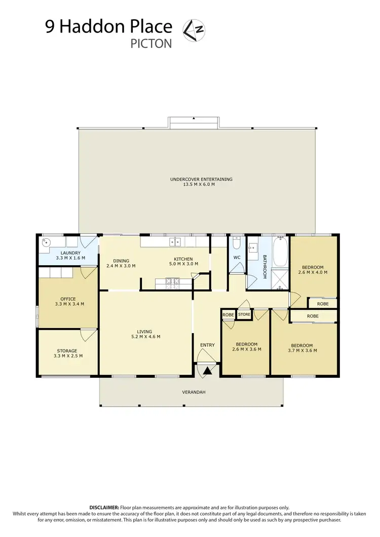 Floorplan of Homely house listing, 9 Haddon Place, Picton NSW 2571