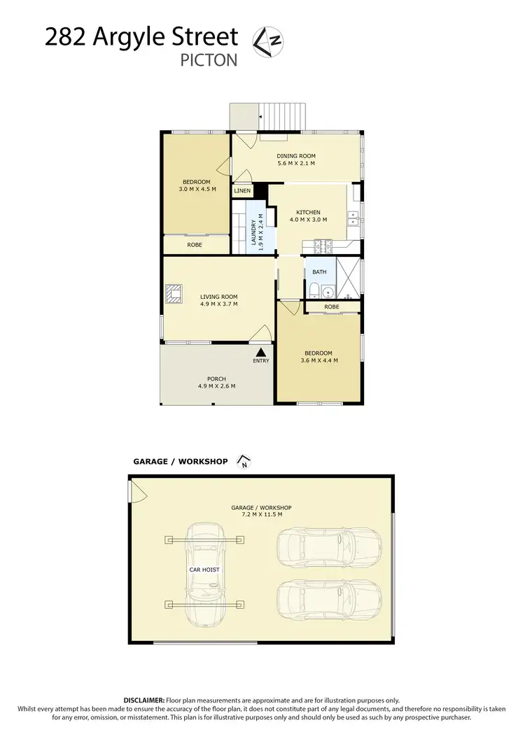Floorplan of Homely house listing, 282 Argyle Street, Picton NSW 2571