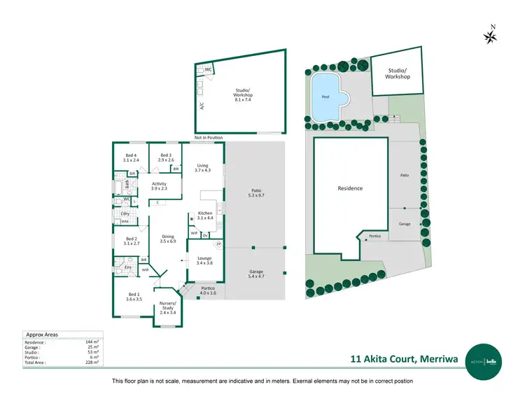 Floorplan of Homely house listing, 11 Akita Court, Merriwa WA 6030