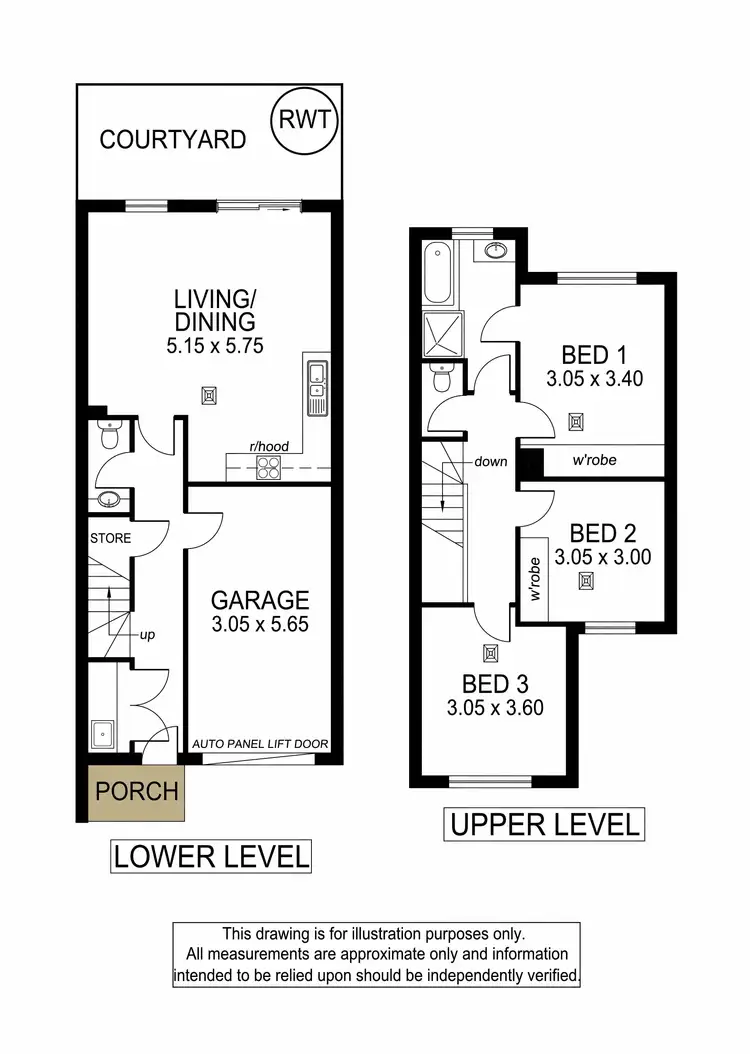 Floorplan of Homely townhouse listing, 3/13 Castle Road, Christies Beach SA 5165