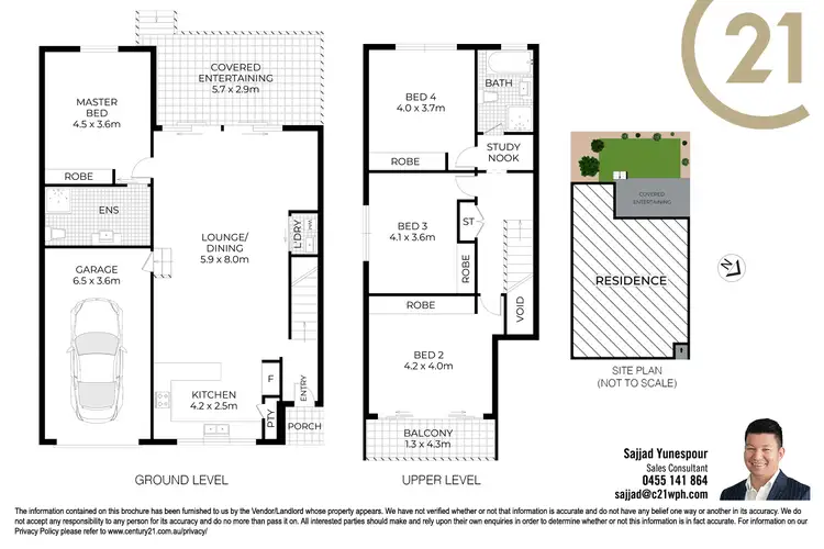 Floorplan of Homely townhouse listing, 6/3-5 Fulbourne Avenue, Pennant Hills NSW 2120