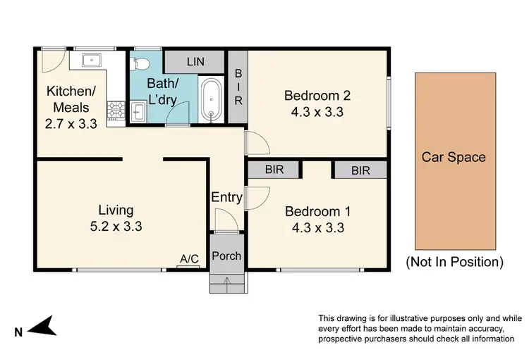Floorplan of Homely unit listing, 2/18 Lewis Street, Frankston VIC 3199