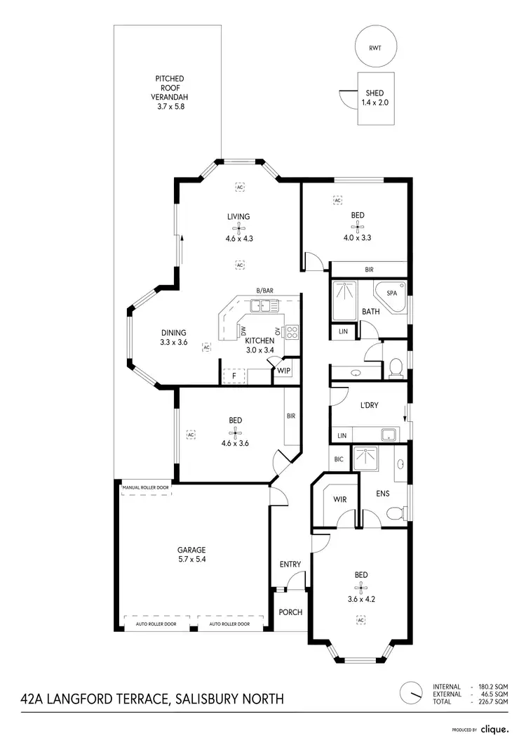 Floorplan of Homely house listing, 42A Langford Terrace, Salisbury North SA 5108