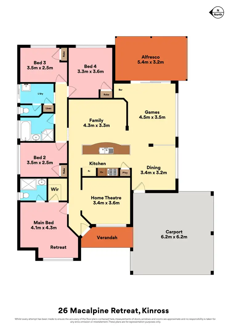 Floorplan of Homely house listing, 26 Macalpine Retreat, Kinross WA 6028