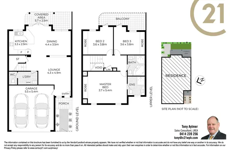 Floorplan of Homely townhouse listing, 6/342 Old Northern Road, Castle Hill NSW 2154