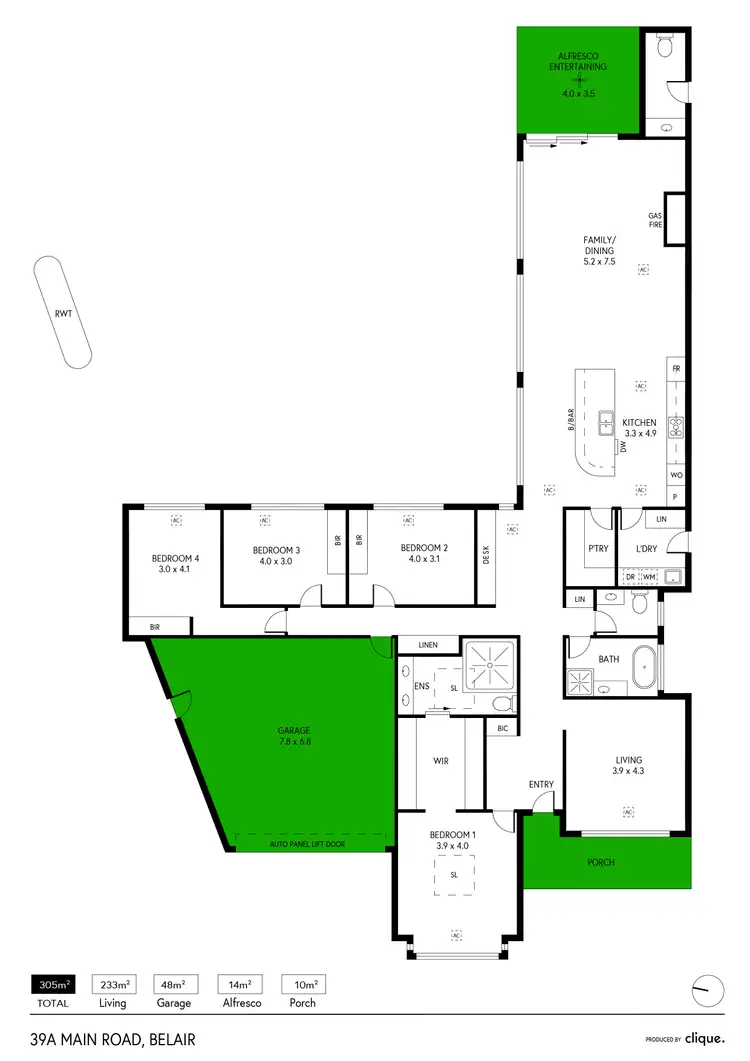 Floorplan of Homely house listing, 39A Main Rd, Belair SA 5052