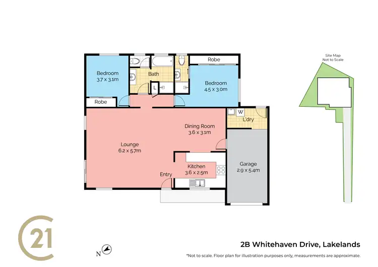 Floorplan of Homely house listing, 2B Whitehaven Drive, Lakelands NSW 2282