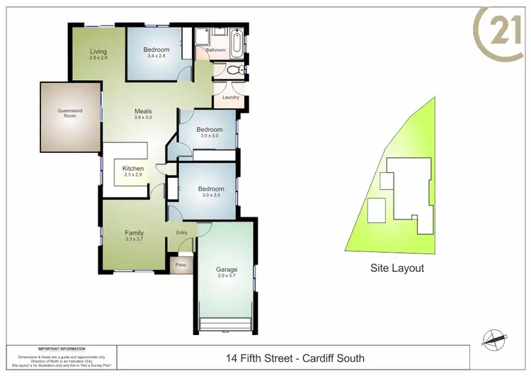 Floorplan of Homely house listing, 14 Fifth Street, Cardiff South NSW 2285