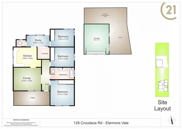 Floorplan of Homely house listing, 128 Croudace Road, Elermore Vale NSW 2287