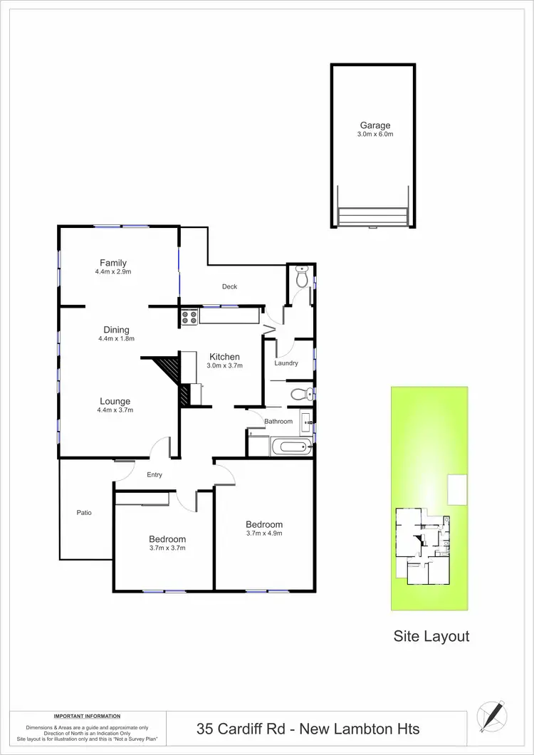 Floorplan of Homely house listing, 35 Cardiff Road, New Lambton Heights NSW 2305
