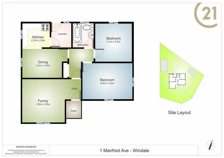 Floorplan of Homely house listing, 1 Manfred Avenue, Windale NSW 2306