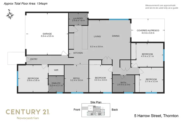 Floorplan of Homely house listing, 5 Harrow Street, Thornton NSW 2322
