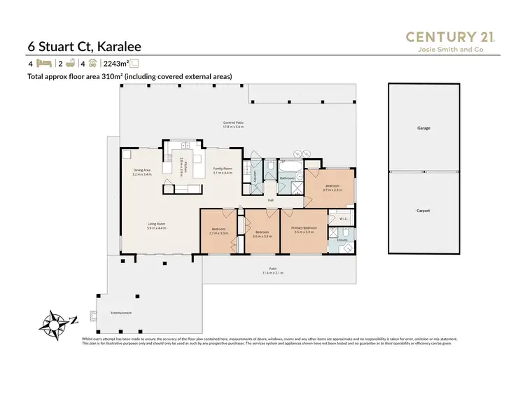 Floorplan of Homely house listing, 6 Stuart Court, Karalee QLD 4306