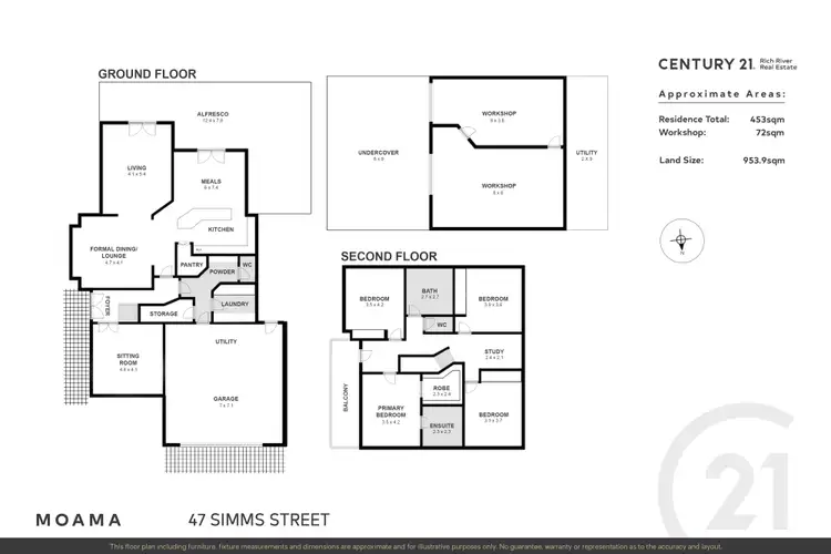 Floorplan of Homely house listing, 47 Simms Street, Moama NSW 2731
