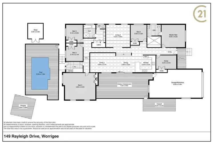 Floorplan of Homely house listing, 149 Rayleigh Drive, Worrigee NSW 2540