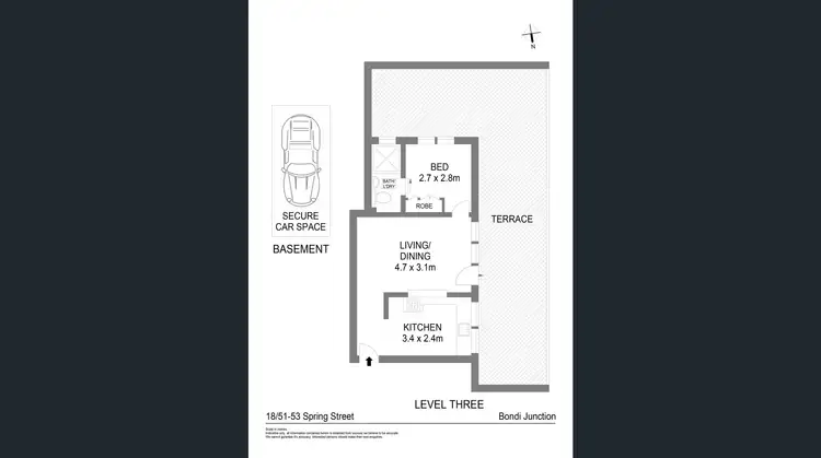 Floorplan of Homely apartment listing, 18/51-53 Spring Street, Bondi Junction NSW 2022