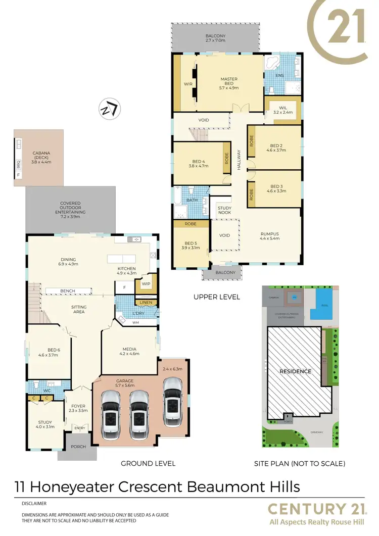 Floorplan of Homely house listing, 11 Honeyeater Crescent, Beaumont Hills NSW 2155