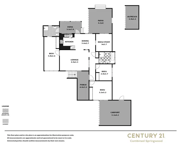 Floorplan of Homely house listing, 4 Nagle Avenue, Springwood NSW 2777