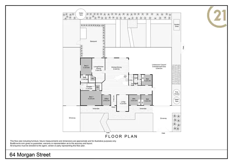 Floorplan of Homely house listing, 64 Morgan Street, Broken Hill NSW 2880
