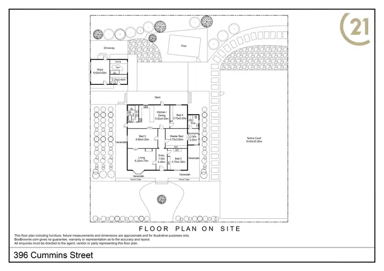 Floorplan of Homely house listing, 396 Cummins Street, Broken Hill NSW 2880