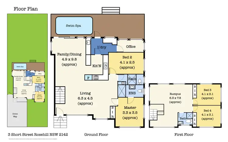 Floorplan of Homely house listing, 3 Short Street, Rosehill NSW 2142