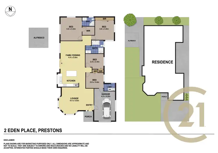 Floorplan of Homely house listing, 2 Eden Place, Prestons NSW 2170