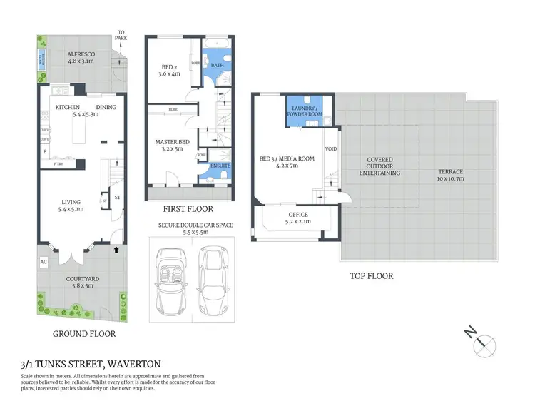 Floorplan of Homely apartment listing, 3/1 Tunks Street, Waverton NSW 2060