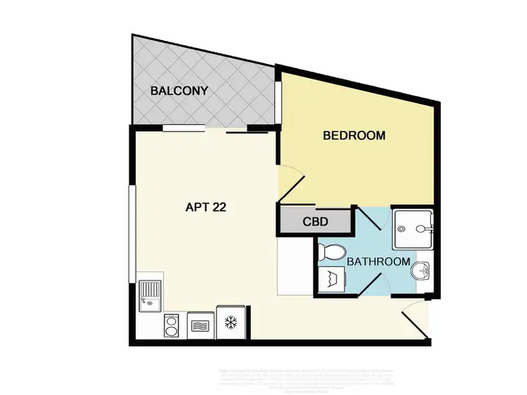Floorplan of Homely apartment listing, 22/41 Railway Avenue, Oakleigh VIC 3166