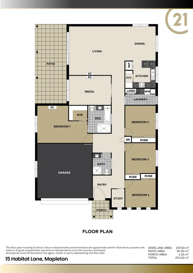 Floorplan of Homely house listing, 15 Habitat Lane, Mapleton QLD 4560
