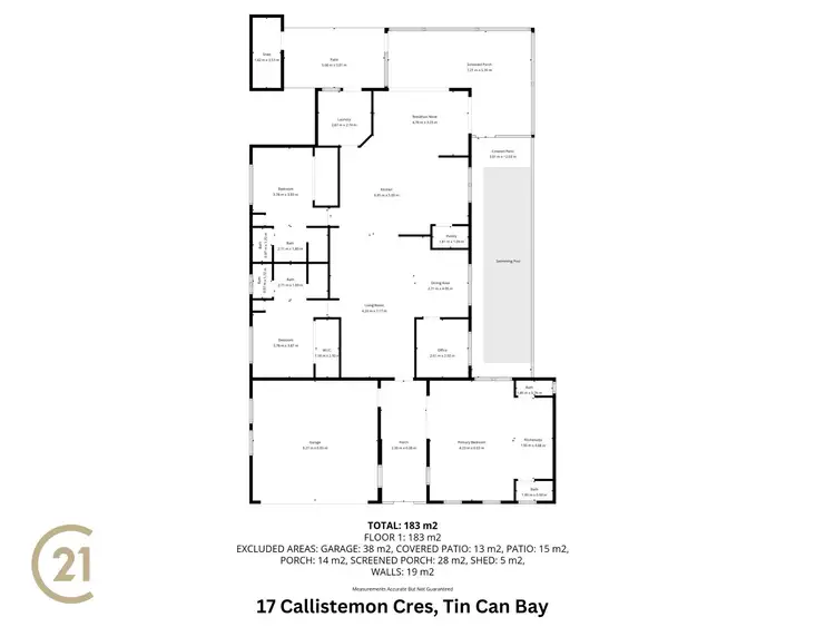 Floorplan of Homely house listing, 17 Callistemon Crescent, Tin Can Bay QLD 4580