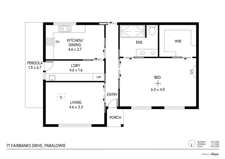 Floorplan of Homely house listing, 71 Fairbanks Drive, Paralowie SA 5108