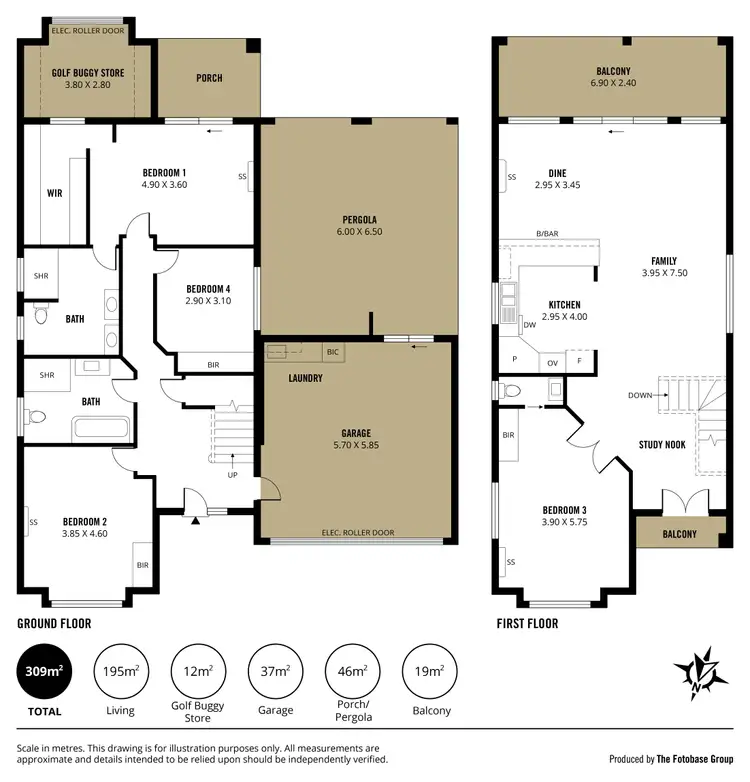 Floorplan of Homely house listing, 118 Coromandel Drive, Mccracken SA 5211
