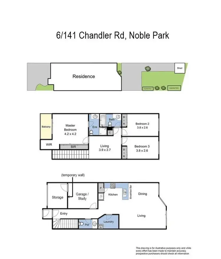 Floorplan of Homely unit listing, 6/141 Chandler Road, Noble Park VIC 3174