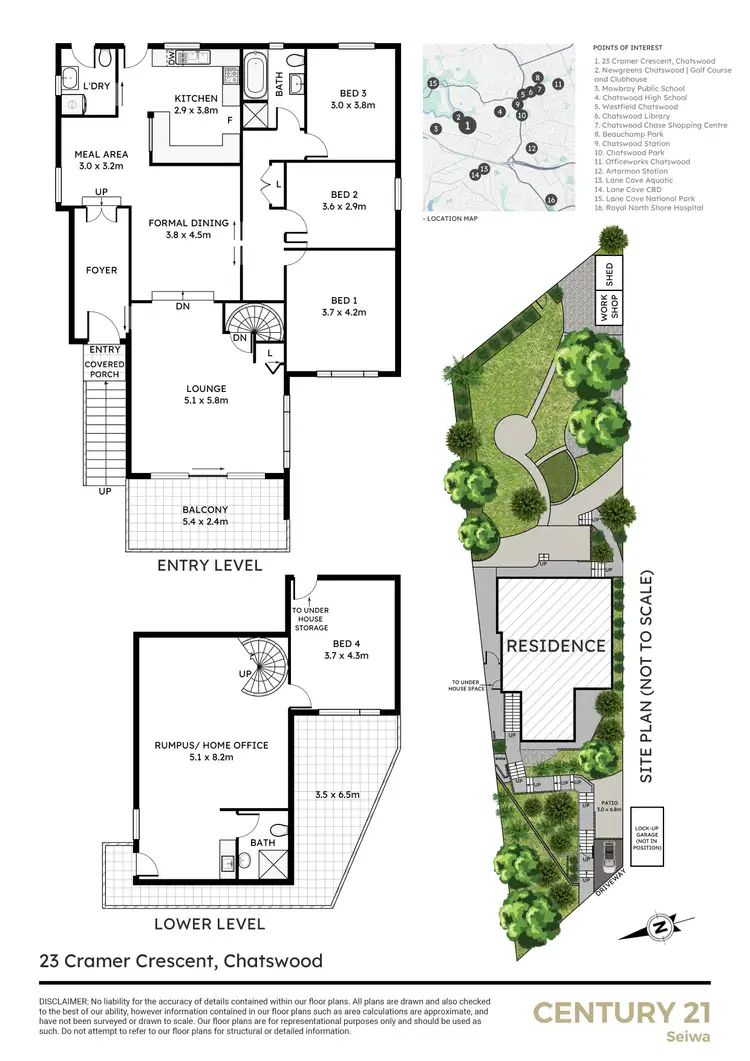 Floorplan of Homely house listing, 23 Cramer Crescent, Chatswood NSW 2067