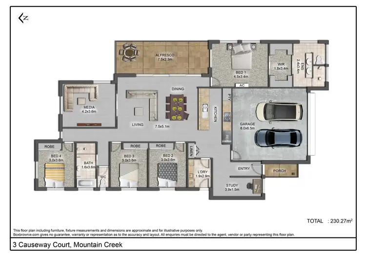 Floorplan of Homely house listing, 3 Causeway Court, Mountain Creek QLD 4557