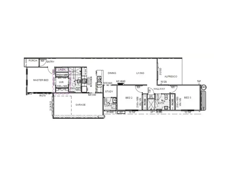 Floorplan of Homely house listing, 76 Olivia Crescent, Nirimba QLD 4551