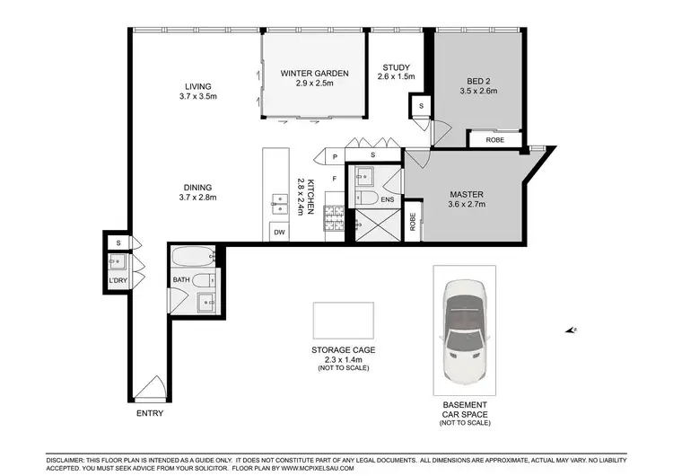 Floorplan of Homely apartment listing, 1905/3 Network Place, North Ryde NSW 2113