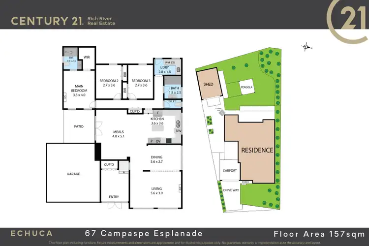 Floorplan of Homely house listing, 67 Campaspe Esplanade, Echuca VIC 3564