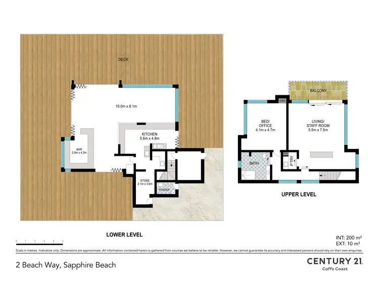 Floorplan of Homely other listing, 2 Beach Way, Sapphire Beach NSW 2450