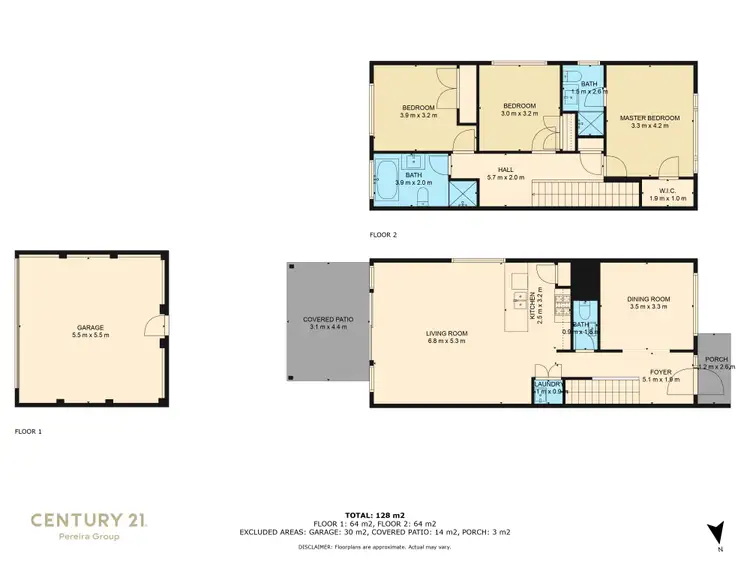 Floorplan of Homely terrace listing, 75 Thompson Road, Oran Park NSW 2570