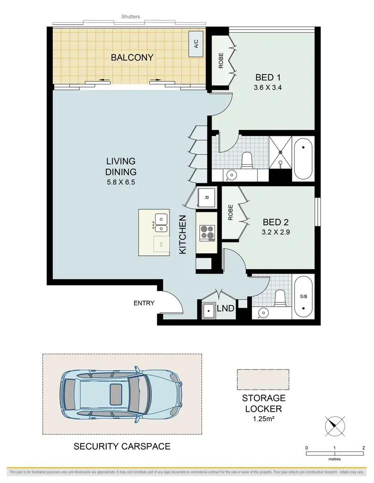 Floorplan of Homely apartment listing, 209/178 Thomas Street, Haymarket NSW 2000