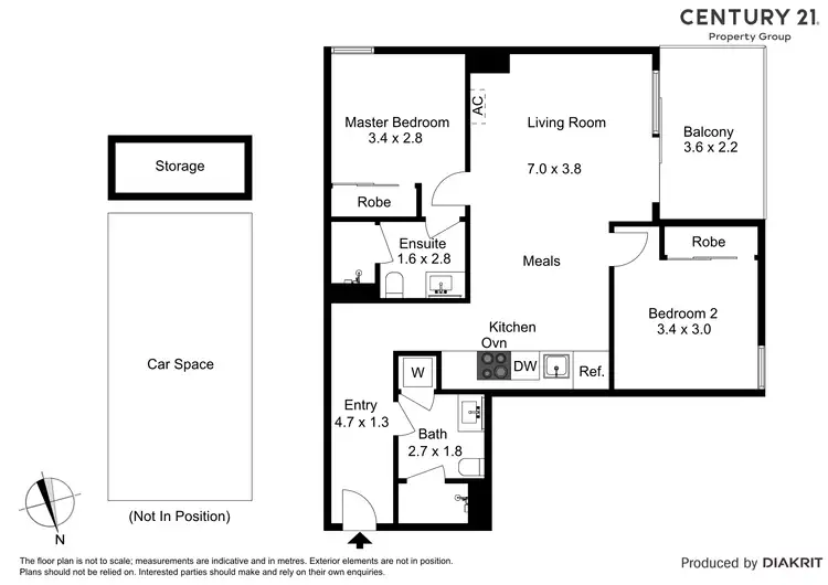 Floorplan of Homely apartment listing, 101/4 Clarkson Court, Clayton VIC 3168