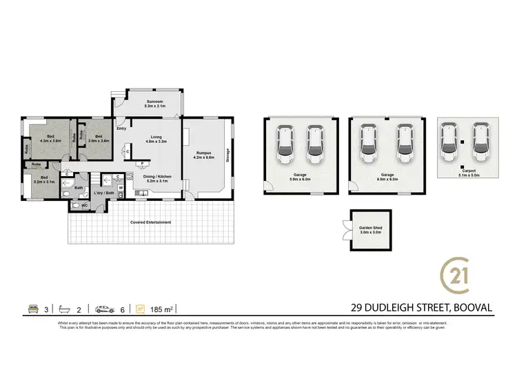Floorplan of Homely house listing, 29 Dudleigh Street, Booval QLD 4304