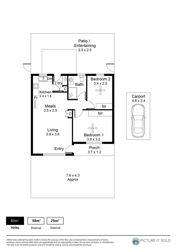 Floorplan of Homely unit listing, 5/167 Marian Road, Firle SA 5070
