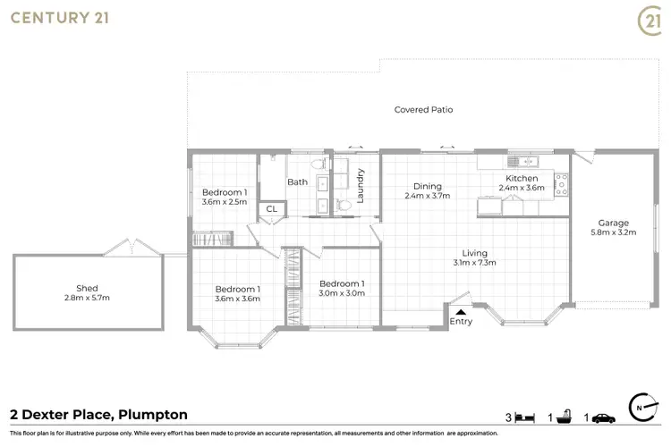 Floorplan of Homely house listing, 2 Dexter Place, Plumpton NSW 2761