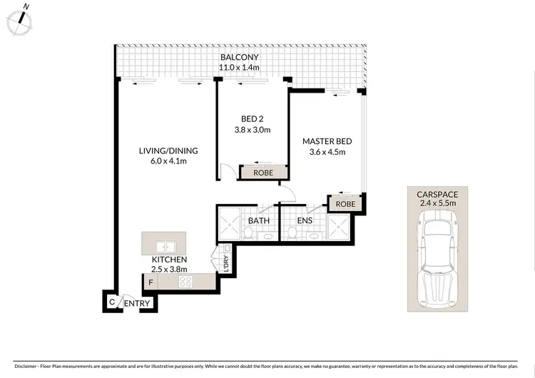 Floorplan of Homely apartment listing, 802/438 Victoria Avenue, Chatswood NSW 2067