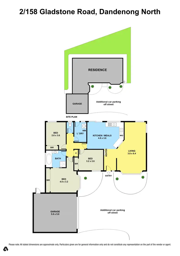 Floorplan of Homely unit listing, 2/158 Gladstone Road, Dandenong North VIC 3175