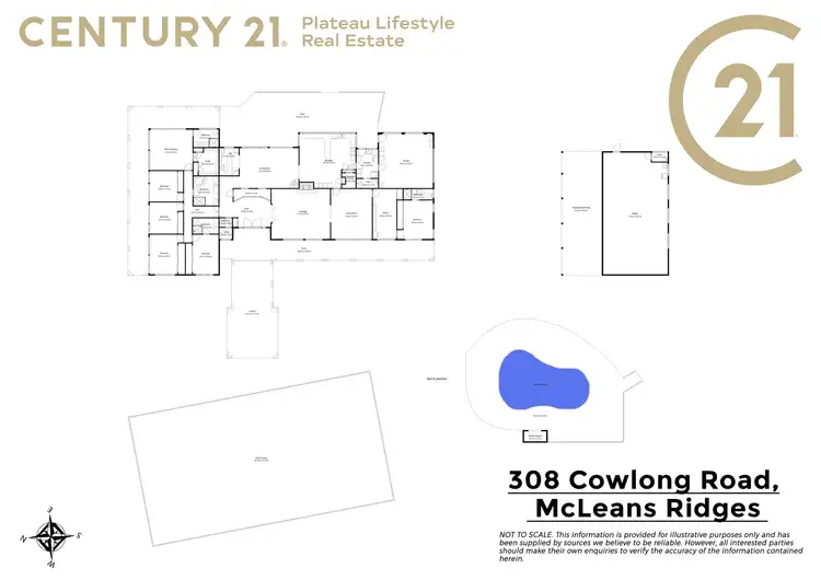 Floorplan of Homely rural property listing, 308 Cowlong Road, Mcleans Ridges NSW 2480