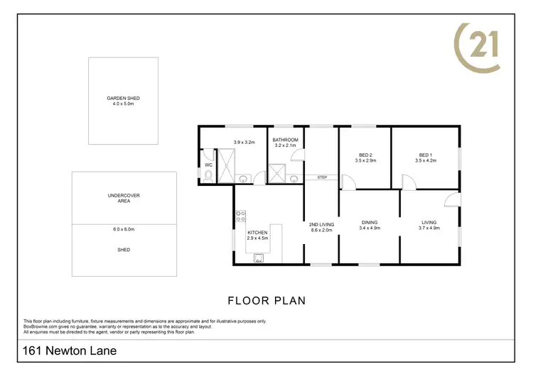 Floorplan of Homely house listing, 161 Newton Lane, Broken Hill NSW 2880