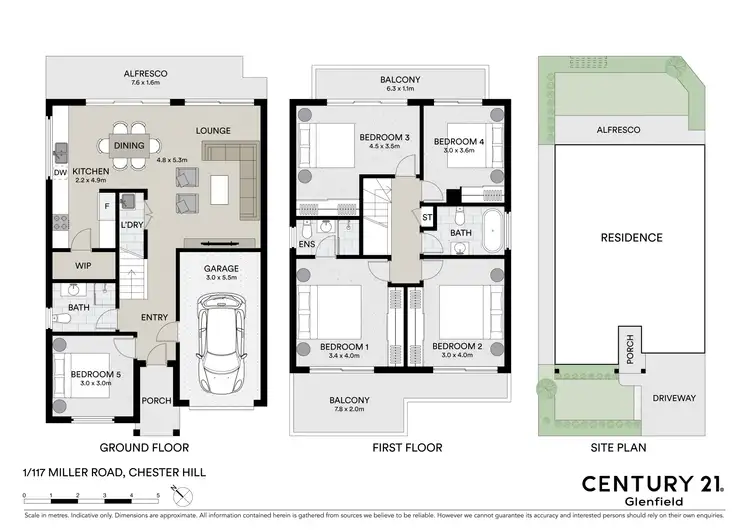 Floorplan of Homely house listing, 1/117 Miller Road, Chester Hill NSW 2162
